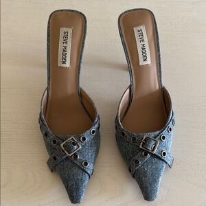 Steve Madden Blue Denim Women's Shoes Size 8.5